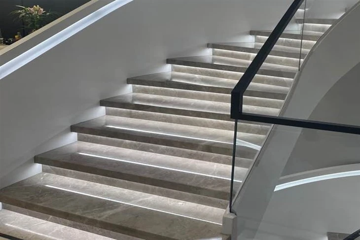 Milano Grey Marble For Stairs