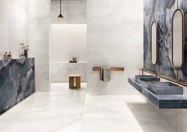 Pure White Onyx Bathroom